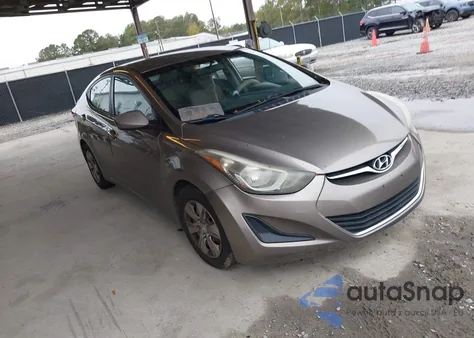 2016 Hyundai Elantra Se из США, поврежденный, VIN 5NPDH4AE2GH703902
